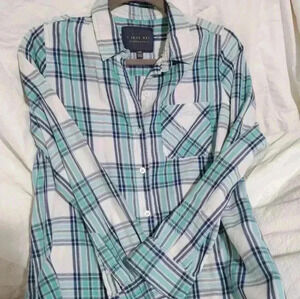 Plaid button shirt